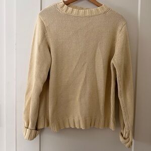 Vintage Butter Yellow Crewneck Knit Sweater